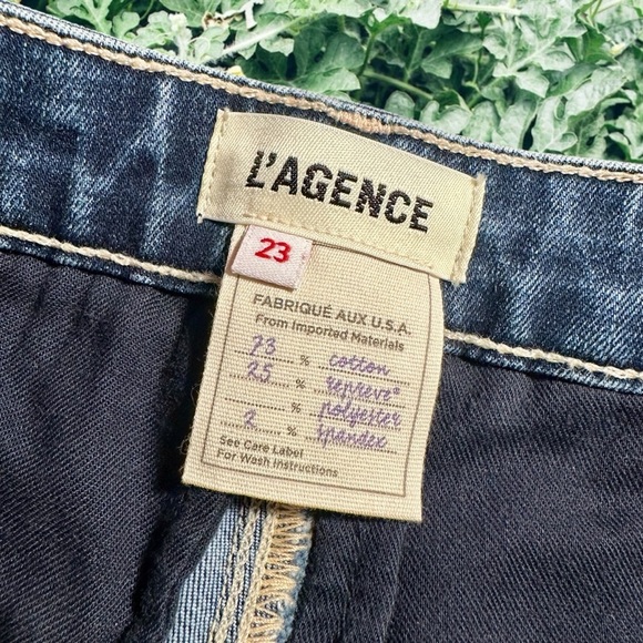 NWT L’AGENCE ‘Patton’ Skinny Cargo Jeans in “Solway” Size 23 - Picture 11 of 16